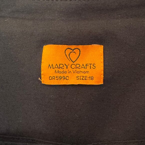 Mary Crafts black single button career casual blazer size 18 - Picture 7 of 8